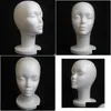 Hair Tools Head Model Female Styrofoam Mannequin Manikin Foam Wig Hair Glasses Display Black Fashion Drop Delivery Hair Products Hair Dhvrn