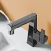 Bathroom Sink Faucets Digital Display Pull Out Faucet Intelligent Temperature Sensor Brass Basin Cold Water Lifting Mixer Tap