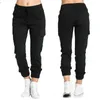 Pantalon crayon élastique et Sexy pour femmes, Streetwear taille haute, noir, blanc, vert, jean Cargo en Denim Y2K, 240227