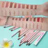 Prywatna wytwórnia Pink Lip Liner Ołówek Niestandardowy 18-kolorowy kosmetyczny wielofunkcyjny wodoodporny wodoodporny szminka makijaż pióra 240301