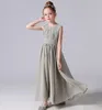 Dideyttawl Chiffon Pleated Flower Girl Dresses Sashes Kids Weddings 생일 파티 대회 가운 주니어 신부 들러리 드레스 240229