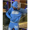 Herrtröjor tröjor herr hoodies y2k harajuku gotisk tröja fleece zip up hoodie trend skelett tryck jacka kappa kläder dh419