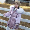 Piumino Cappotto per ragazze Vestiti in cotone Addensare Giacca invernale 2024 Parka per bambini con cappuccio per bambini Capispalla caldo medio-lungo 4 6 10 12 14Y