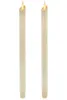 Ksperway Flameless Moving Wick LED Taper Candles Real Wax with Timer and Remote for Home Decoration Set of 2 T2006016517121