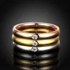 Classic Simple matte Narrow/Wide 14k Gold Rings for Women Trendy ring Rose Gold Color Wedding Band Jewelry gift