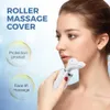 EMS Neck Face Beauty Massage Electric Micro Current Colors Light Face Roller Massage USB Charging Vibration Anti Wrinkle Fine Lines Lift Firm Skin