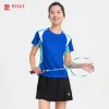 T-shirt ny badminton skjorta kvinnor barnbord tennis kort ärm tee andningsbar ljus golf tröja 2023 ping pong träning kläder