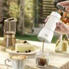 Biolomix Portable Coffee Maker Espresso Machine Hand Press Capsule Ground Coffee Brewer Portable för resor och picknick 240307