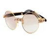 2019 New Retro Fashion Round Diamond Sunglasses 7550178 Natural Mixed Horn Luxury Luxury Sunglasses Glasses Size 55 57-22-135mm285d