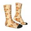Men's Socks Capybara With A Pumpkin Unisex Winter Hip Hop Happy Street Style Crazy Sock