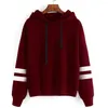 Women's Hoodies Autumn And Winter Solid Color Wine Red Dark Green Pullover Hooded Men Women Hoodie Sweatshirt