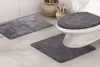 3PCS Туалетный чехол сиденье нельская шкала для рыбы в ванной комнате для ванной комнаты кухонные ковровые швейцарные швейцары теплые мягкие подушки WC Cover T Y2001081148412
