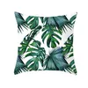 Coussin/Oreiller décoratif Oreillers décoratifs Plantes tropicales nordiques Coussin d'impression Er Polyester Coussin Canapé Décor à la maison Taie d'oreiller Dhkhh