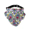 Dog Collars Soft Pet Collar Adjustable Bandana With Fashionable Flower Pattern For Comfortable Stylish Neck Scarf Puppy