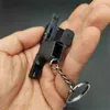 Gun Toys 2024 New 1 3 Shell Eject Metal Keychain Model Toy Gun Miniature Alloy Pistol Collection Toy Gift Pendant Christmas Gifts T240309