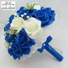 結婚式の花PerfectLifeoh花嫁介添人ローズパール人工ブライダルブーケハンドメイド2070