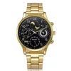 Armbandsur 2022 MIGEER Titta på lyxiga män Guld Fashion Metal Alloy Quartz Watches Drop Reloj Hombre235b