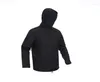 ハンティングジャケットファッションシャークスキンソフトシェルアウトドアストームジャケット風の防風と防水暖かい肥厚したフード付きカモフラージュコートユニセックス