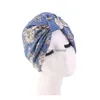 Akcesoria do włosów Hugmee National Wind Turban Cap wyłożona satynowa chemioterapia kapelusz dla kobiety pałąka głowa zużycie piratów P00953159875 DHRMS