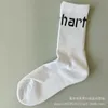 Sonbahar ve Kış Khart çoraplar kalınlaştırılmış havlu dipleri spor çorapları yüksek tüp altın işlemeli trend kaykay çorapları iş çorapları