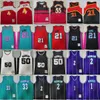 Retro Basketball Spud Webb Jersey 4 Tyrone Muggsy Bogues 1 Larry Johnson 2 Alonzo Mourning 33 Tim Duncan 21 David Robinson 50 Dikembe Mutombo 55 Vintage