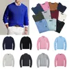 Herren-Designer-RL-Polopullover aus Fleece, Ralphs-Hemden, dicker halber Reißverschluss, hoher Kragen, warmer Pullover, schmaler Strickpullover, Lauren-Pullover, Baumwollpullover der Marke Small Horse