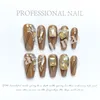 Hand made False Nails Metal magic mirror Punk style nail Y2k Nails Elegant Nails XS S M L size