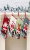 Duże świąteczne wiszące skarpetki Śliczne cukierki Torba prezentowa Snowman Santa Claus Deer Bear Stinks Decor Pendan6025084