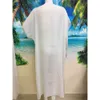 2021 New Hand Hook Flower Spliced Beach Cover Shirt Extended Hollow Fashion Loose Sunscreen Long Dress