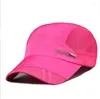 Ball Caps męskie i damskie suszące słoneczne kapelusz na zewnątrz siatka oddychająca szczytowa czapka