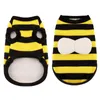 Dog Apparel Cat Clothing Bee-themed Pet Costume Soft Comfortable Two-leg Pullover Clothes For Dogs Cats Quirky Transformer Design