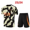 Maillot Paris treino camisas de futebol mbappe camisa de treinamento homens e crianças 23 24 treino de futebol jersey shorts kit Survetement Foot camisetas