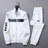 Erkek Moda Takipleri Klasik Mektuplar Baskı İki Parça Kıyafetleri Erkek Takip Ter Takımları Spor Takım Men Hoodies Ceketler Jogger Sporting Casual Sets 64ogw