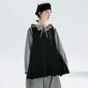 Women's Vests Imakokoni 2024 Autumn Original Design Pleated Blouse Vest Thin 234263