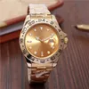 Marque Ro-le montres pour hommes Mouvement automatique relojes montre-bracelet en or entièrement en acier inoxydable super 40mm montre de luxe cadeaux d'anniversaire