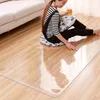 new transparent wood floor protection pad computer pad round protection pvc floor mat rectangular carpet chair1213U