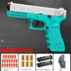 Gun Toys Shell Wyrzucanie pistoletu Pistolet Pistolet Pistolet Blaster z dodatkowym magazynem ciągłe strzelanie modelu dla dorosłych Prezenty T240309