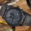 Ny Relogio Masculino Curren Quartz Watch Men Top Brand Luxury Leather Mens Watches Fashion Casual Sport Clock Men armbandsur T2186J