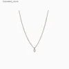 Pendanthalsband designers namic och distinkta diamant 18k lasso halsband l240309