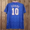 ファントップスティーサッカージャージ1998ジダンヘンリーレトロサッカージャージjorkaeff vieiraホームアウェイサッカーシャツ2006年グリーズマン半袖均一なsh240309