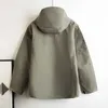 디자이너 남성용 아크 테리 재킷 후드 티 고풍스러운 SV 싱글 레이어 스프링클러 코트 접착 된 소프트 쉘 코트 윈드 방풍 및 방수 바람막이 UK4B