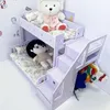 Ob11 Lettino per bambini 17 cm bambola Bjd carino letto a castello con cassetto appendiabiti per 1/12 bambola Bjd accessori per mobili casa delle bambole giocattoli fai da te 240305