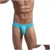 Unterhosen Brave Person Männer Baumwoll-Slips für Mann Bikini Y Unterwäsche U Convex Big Penis Pouch Design Wonderjock Drop Delivery Apparel Dh2Xp