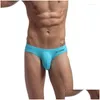 Sous-vêtements Brave Personne Hommes Coton Slips Pour Homme Bikini Y Sous-Vêtements U Convexe Gros Pénis Poche Conception Wonderjock Drop Livraison Vêtements Dh2Xp