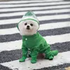 ペット子犬犬レインコート服小犬防水ジャンプスーツオーバーオール衣料品ジャケットヨークシャープードル子犬犬レインコート240307