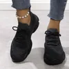 Casual Shoes Women's On Sale 2024 Fashion Knitted Vulcanize Summer Breathable Women Sneakers Lace Up Ladies