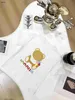 Classics kids T-shirt Doll Bear Pattern baby tshirt Size 100-150 CM designer baby clothes summer Black white boys girls Short Sleeve tees 24Mar