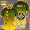 3D Dart Draaitafel Print Polo T-shirt Mode Revers Korte Mouw Top Hip Hop Trend Vintage Kleding Grappig Harajuku oversized Shirt 240301