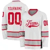 est nom personnalisé maillot de hockey costumes équipe tatouage survêtement col en v manches longues rétro 3dprint pull harajuku décontracté X9 240305