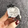 Foss Free shipping 2024 Brand Watch Women Girl 3 Dials Style Metal Steel Band Quartz Wrist Watches FO 05